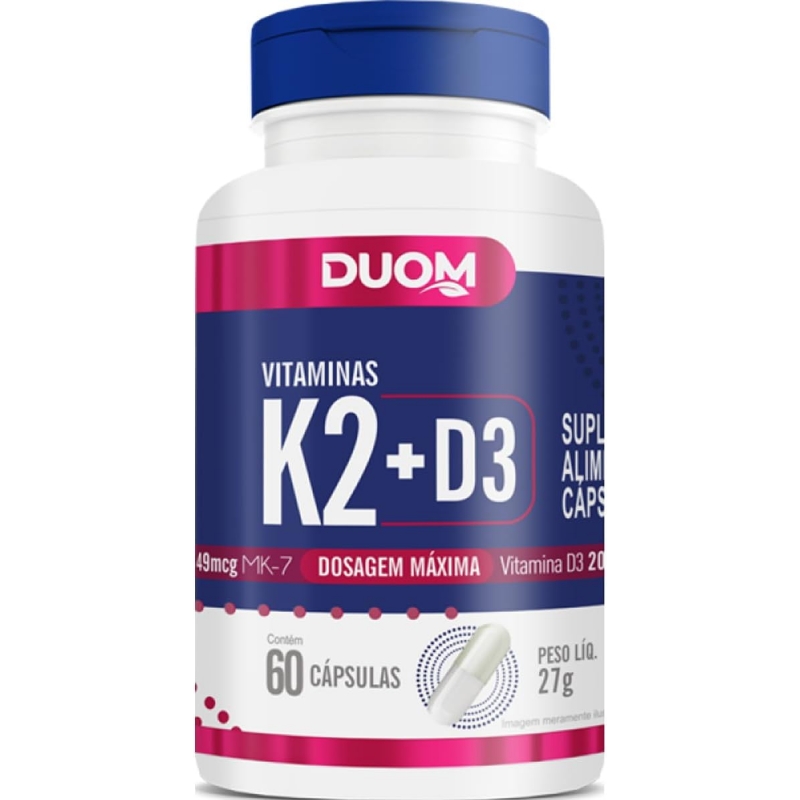 VITAMINA K2+D3 DUOM 60 CAPSULAS