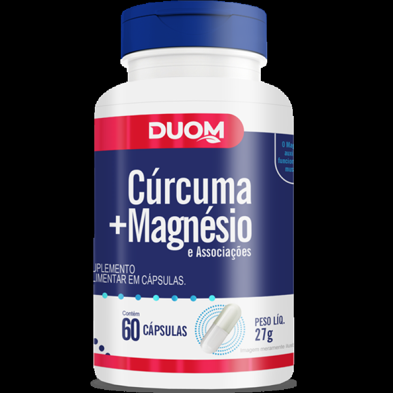 CURCUMA COM MAGNESIO 60 CAPS DUOM