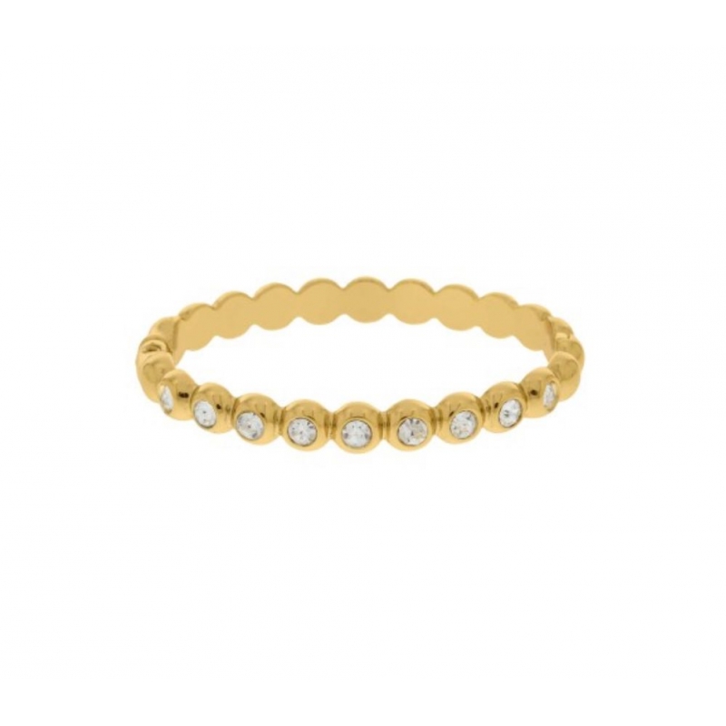 Bracelete com banho em ouro 18k com zircônia