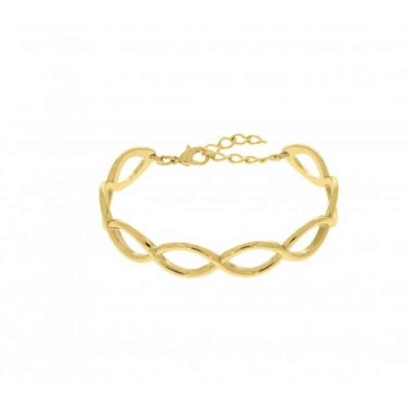 Bracelete infinito com Banho ouro 18k