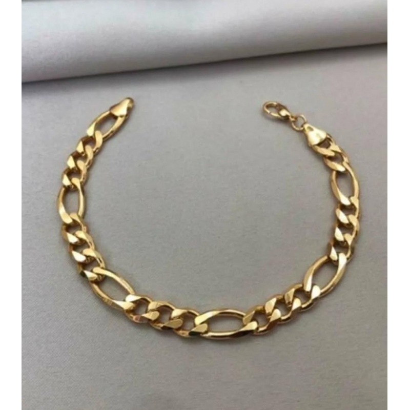 Pulseira Masculina 3x1 com banho em ouro 18k