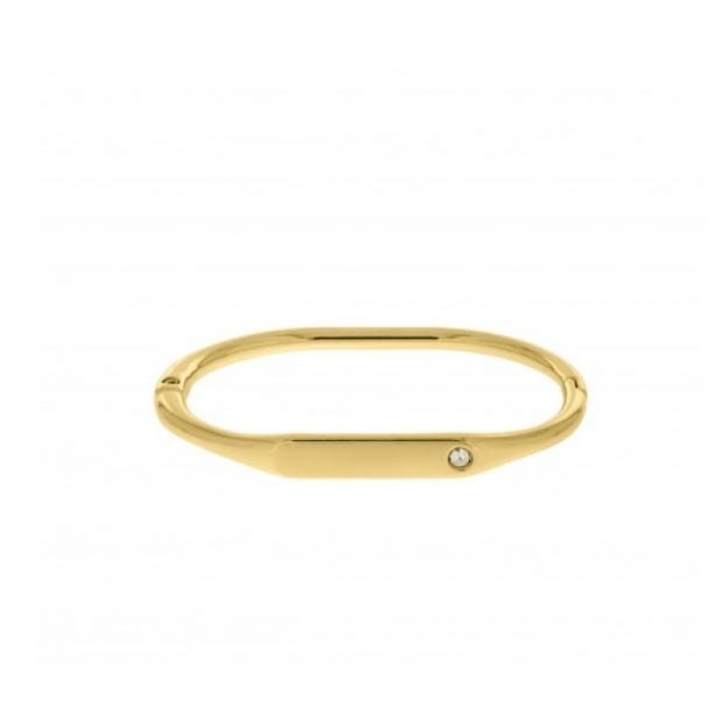 Bracelete Minimalista com zirconia banho a ouro 18k