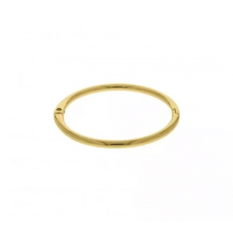 Bracelete roliço com banho a ouro 18k