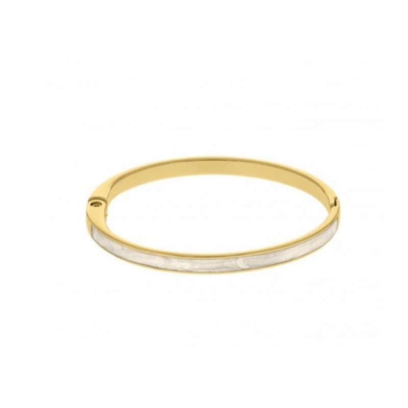 Bracelete madre Perola com banho em ouro 18k