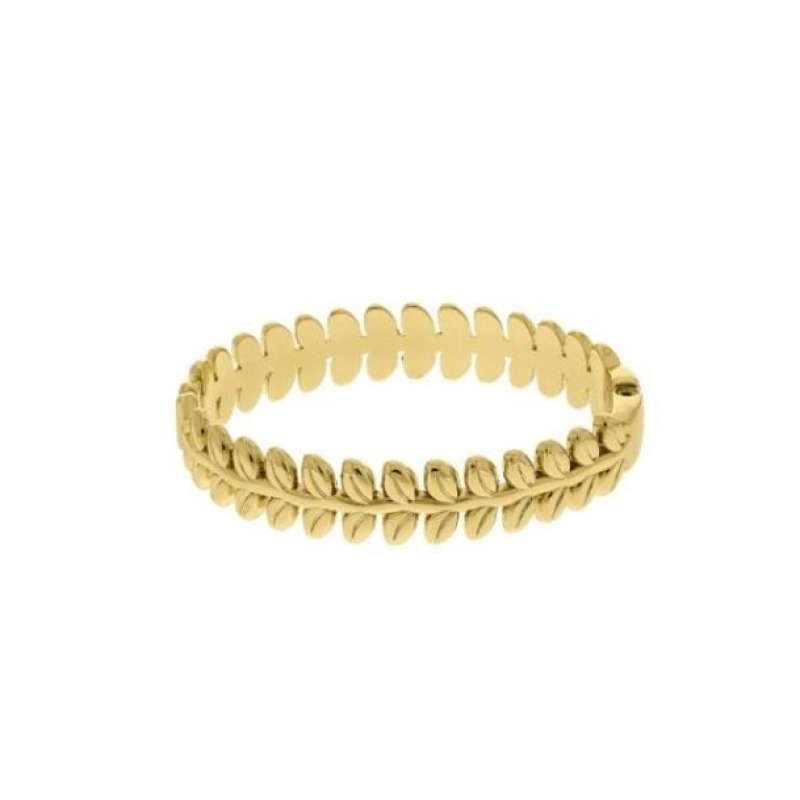 Bracelete folhas com Banho a ouro 18k