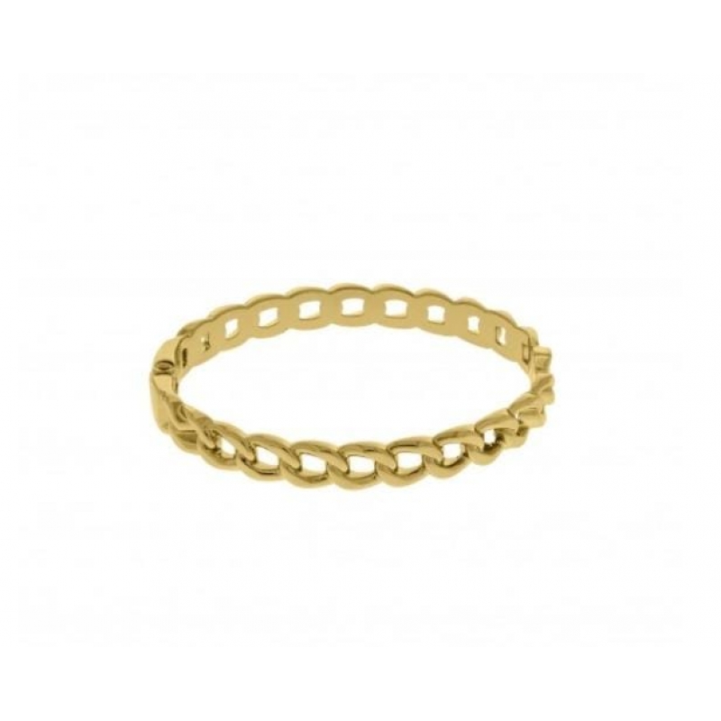 Bracelete estilo corrente com banho em ouro 18k